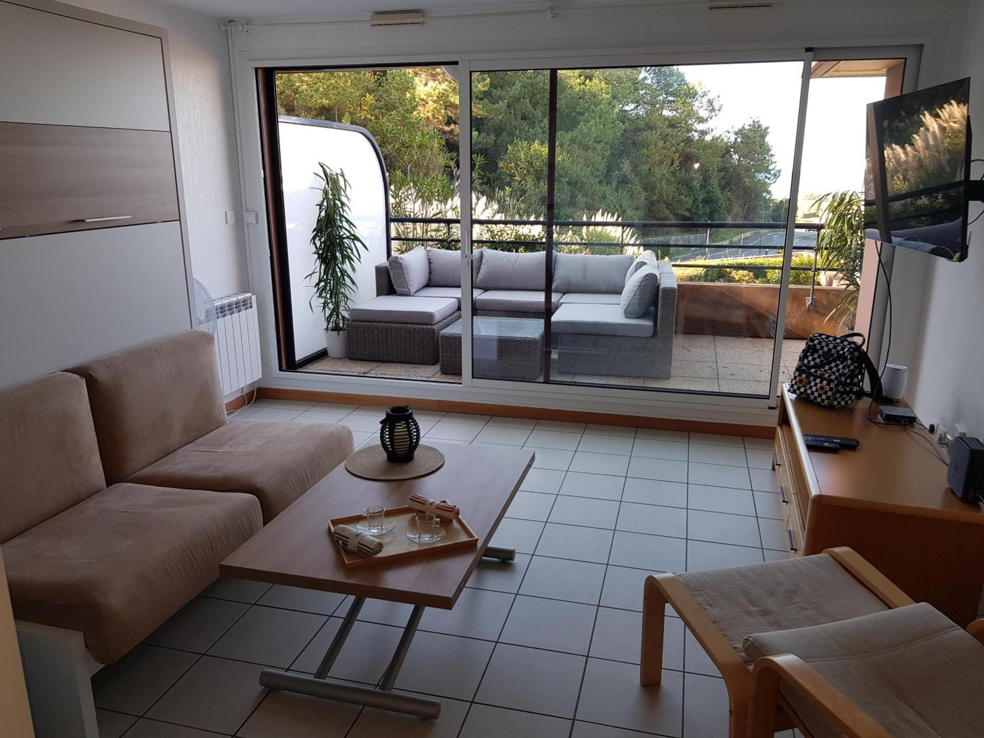 Studio Dans Residence De Standing Avec Parking Et Sa Terrasse Vue Mer بيدار المظهر الخارجي الصورة